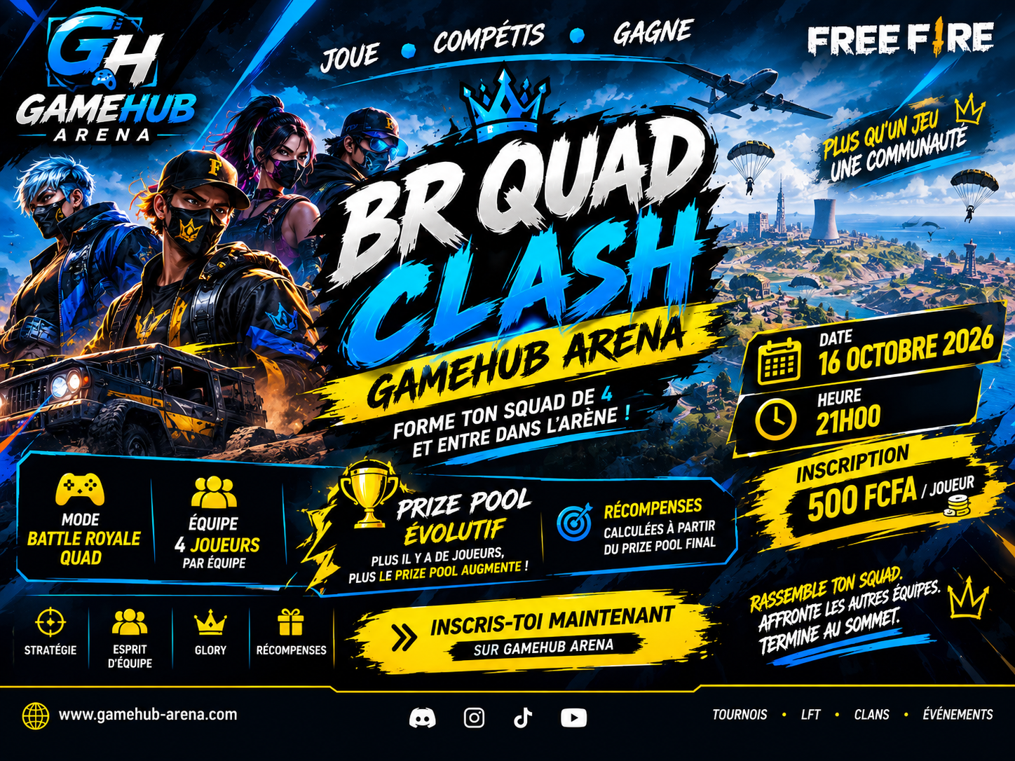 📢 ANNONCE — NOUVEAU TOURNOI GAMEHUB ARENA